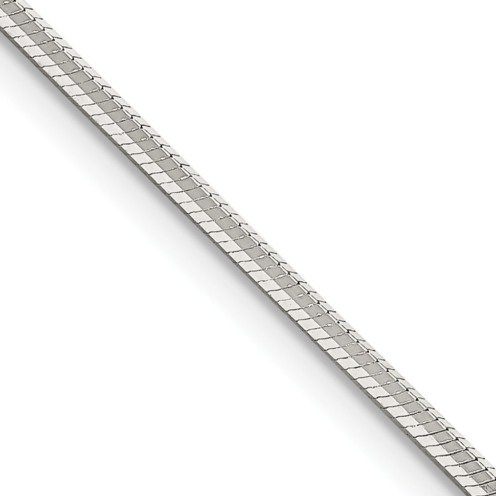 Core Silver Sterling Silver 1.65mm Octagonal Snake Chain