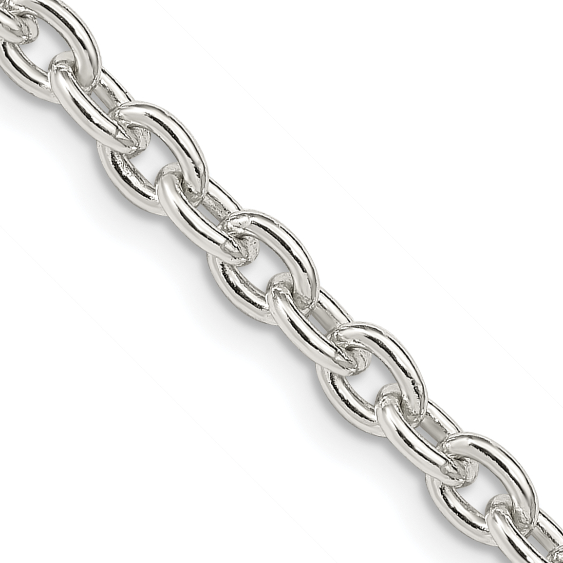 Core Silver Sterling Silver 4.5mm Cable Chain