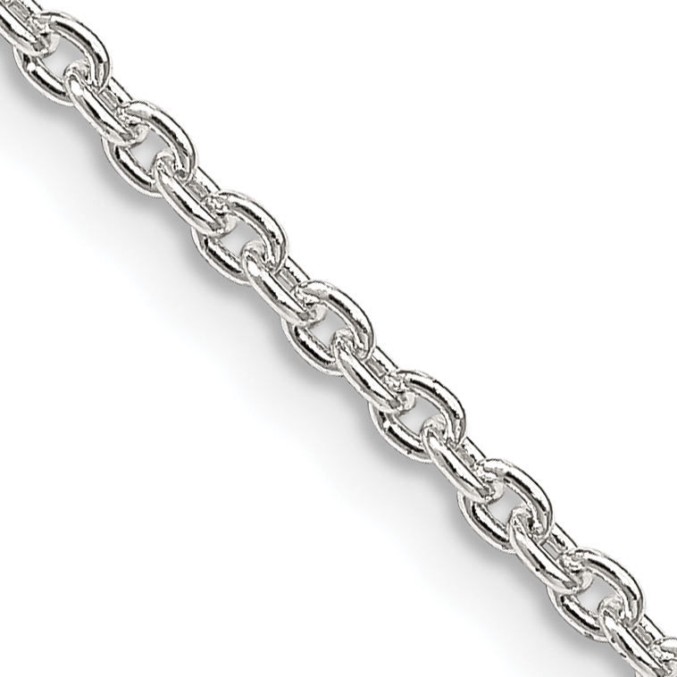 Core Silver Sterling Silver 2.25mm Cable Chain