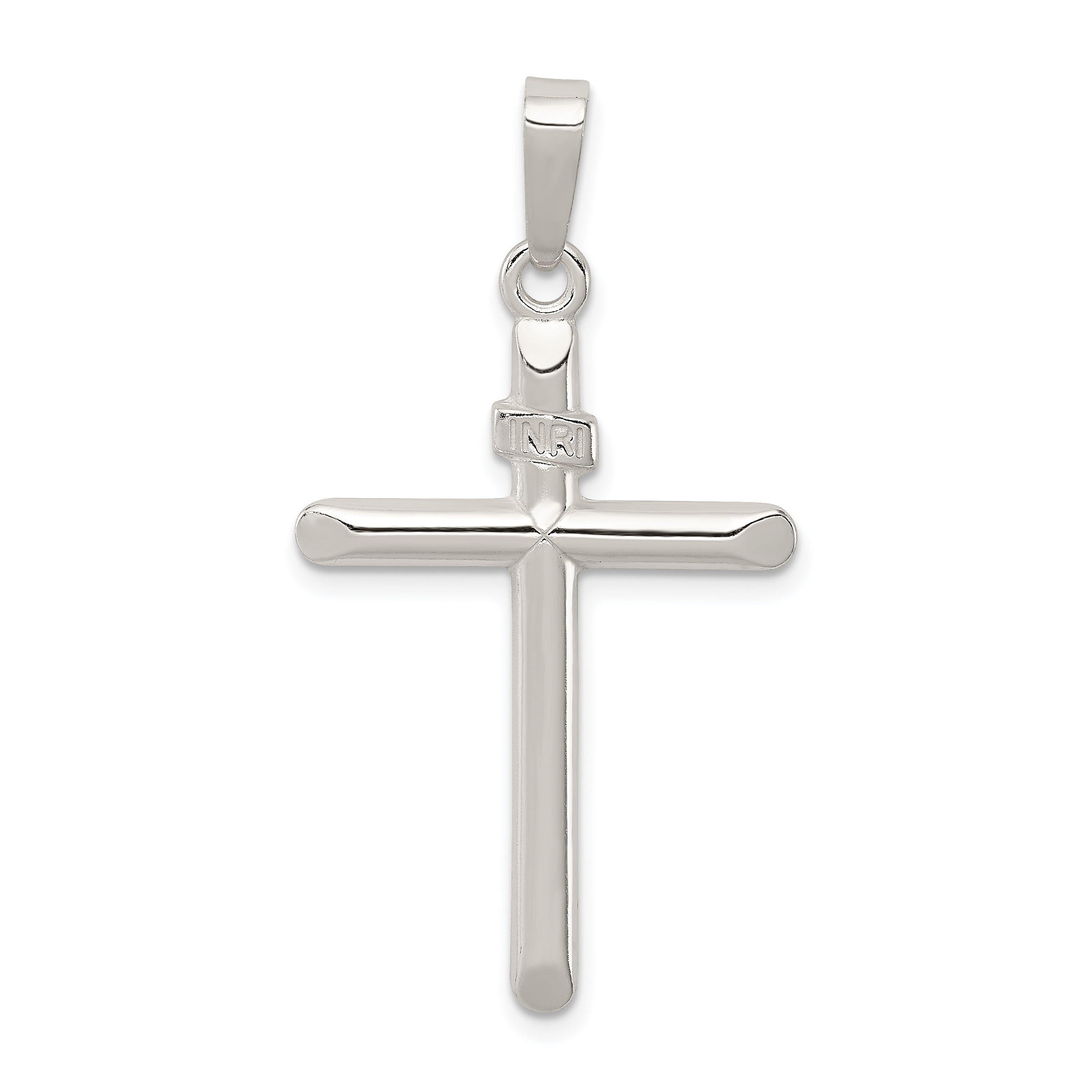 Core Silver Sterling Silver Polished INRI Cross Pendant