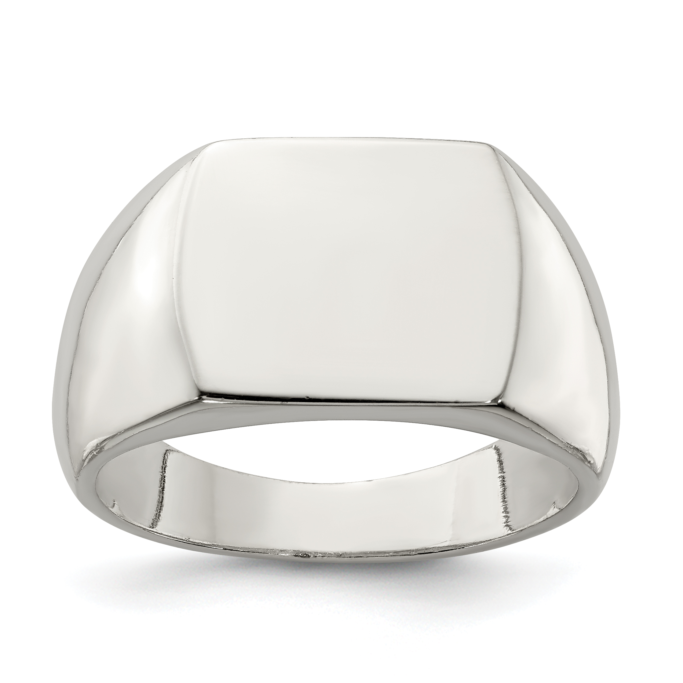 Core Silver Sterling Silver 13x15mm Signet Ring