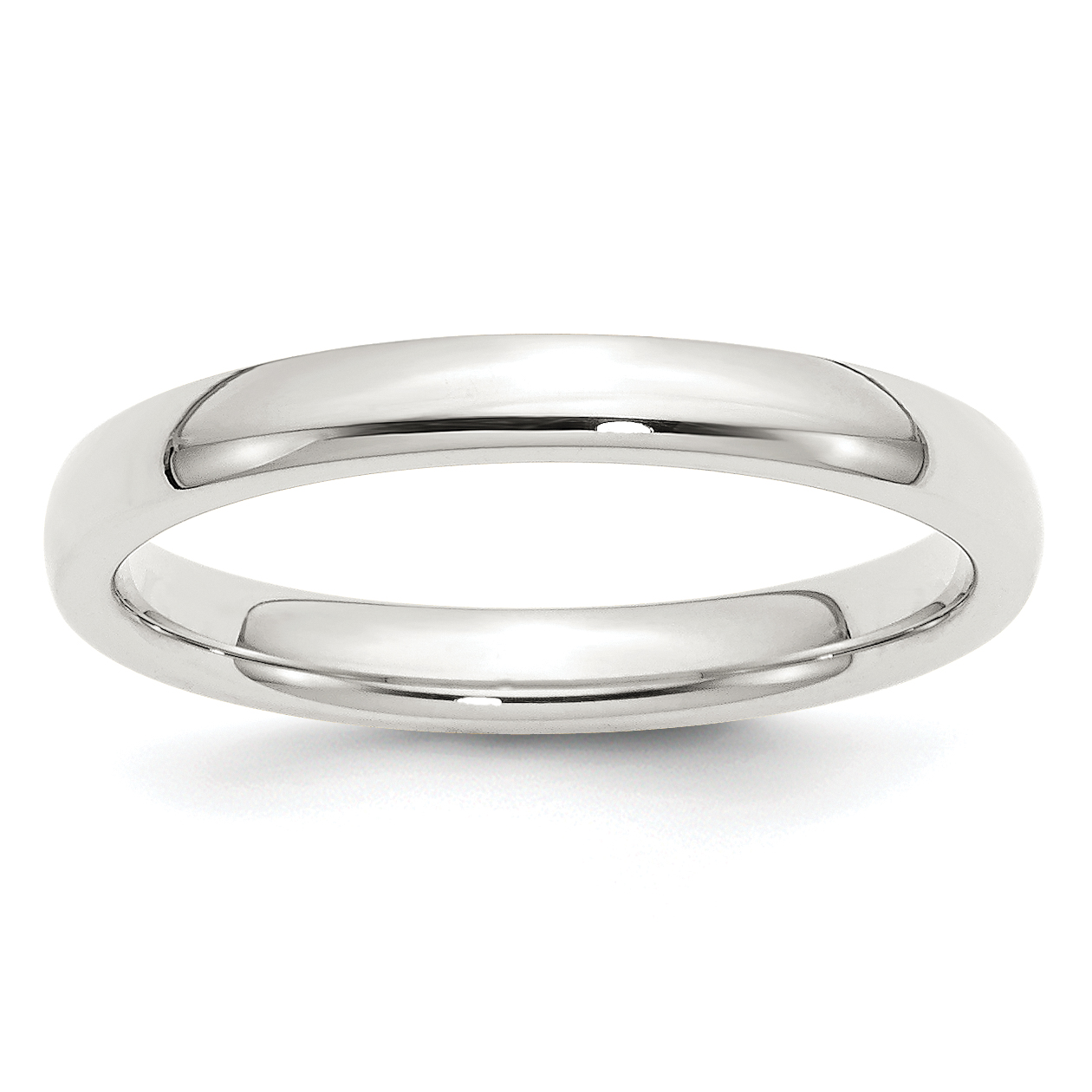 Chisel Sterling Silver 3mm Comfort Fit Band