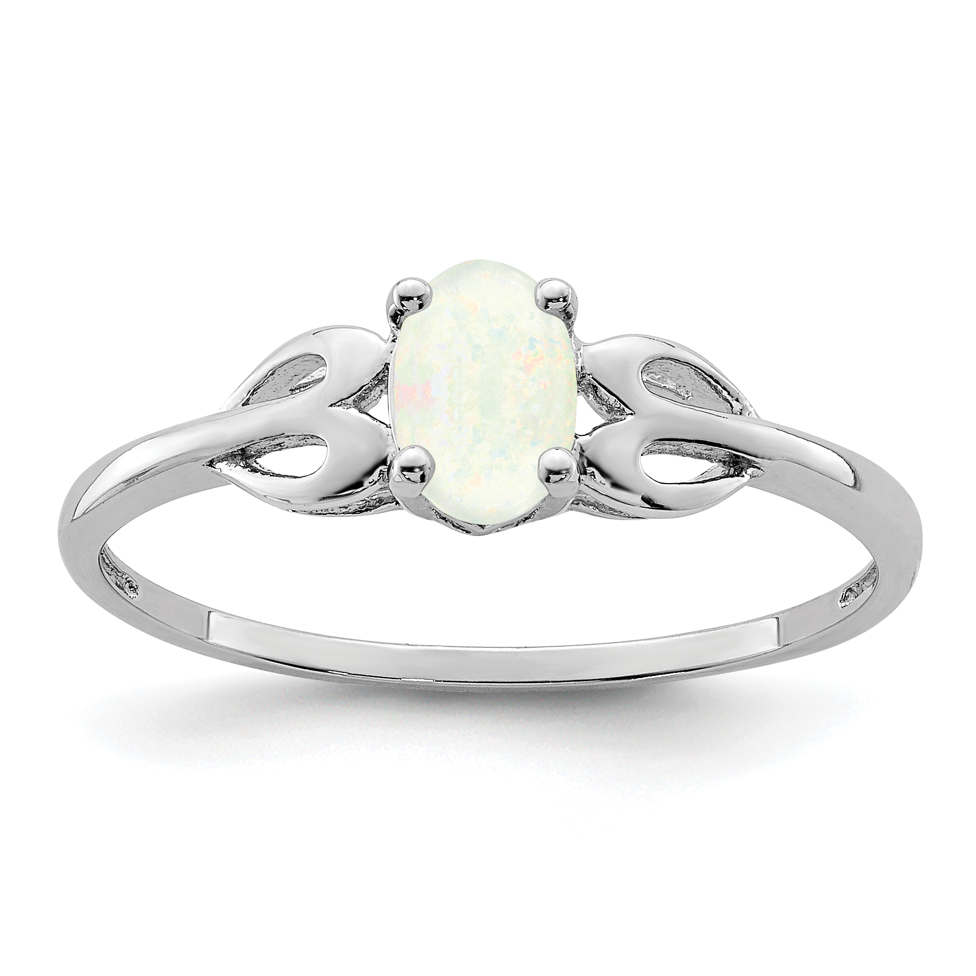 Core Silver Sterling Silver Created Opal Ring