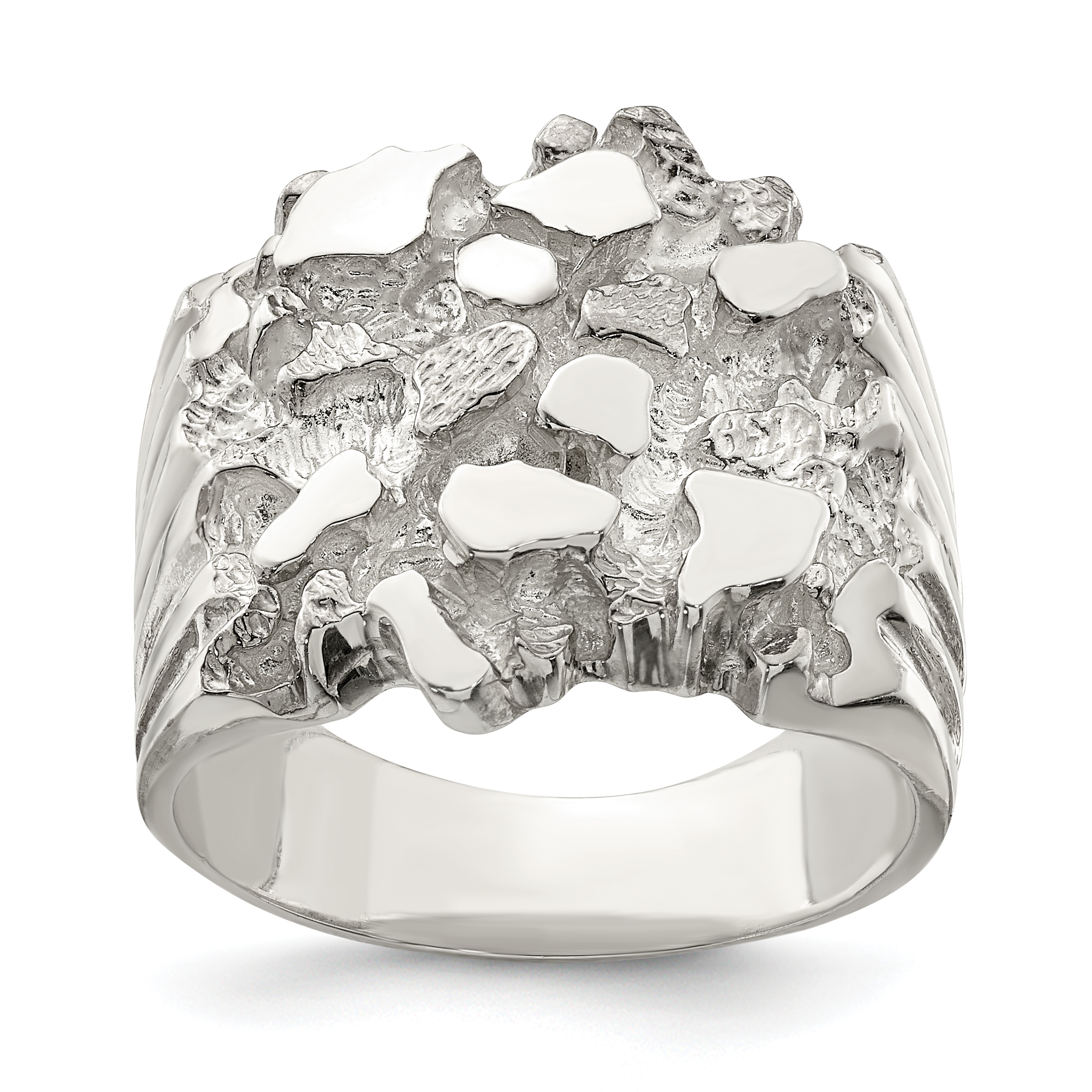 Core Silver Sterling Silver Men's Nugget Ring