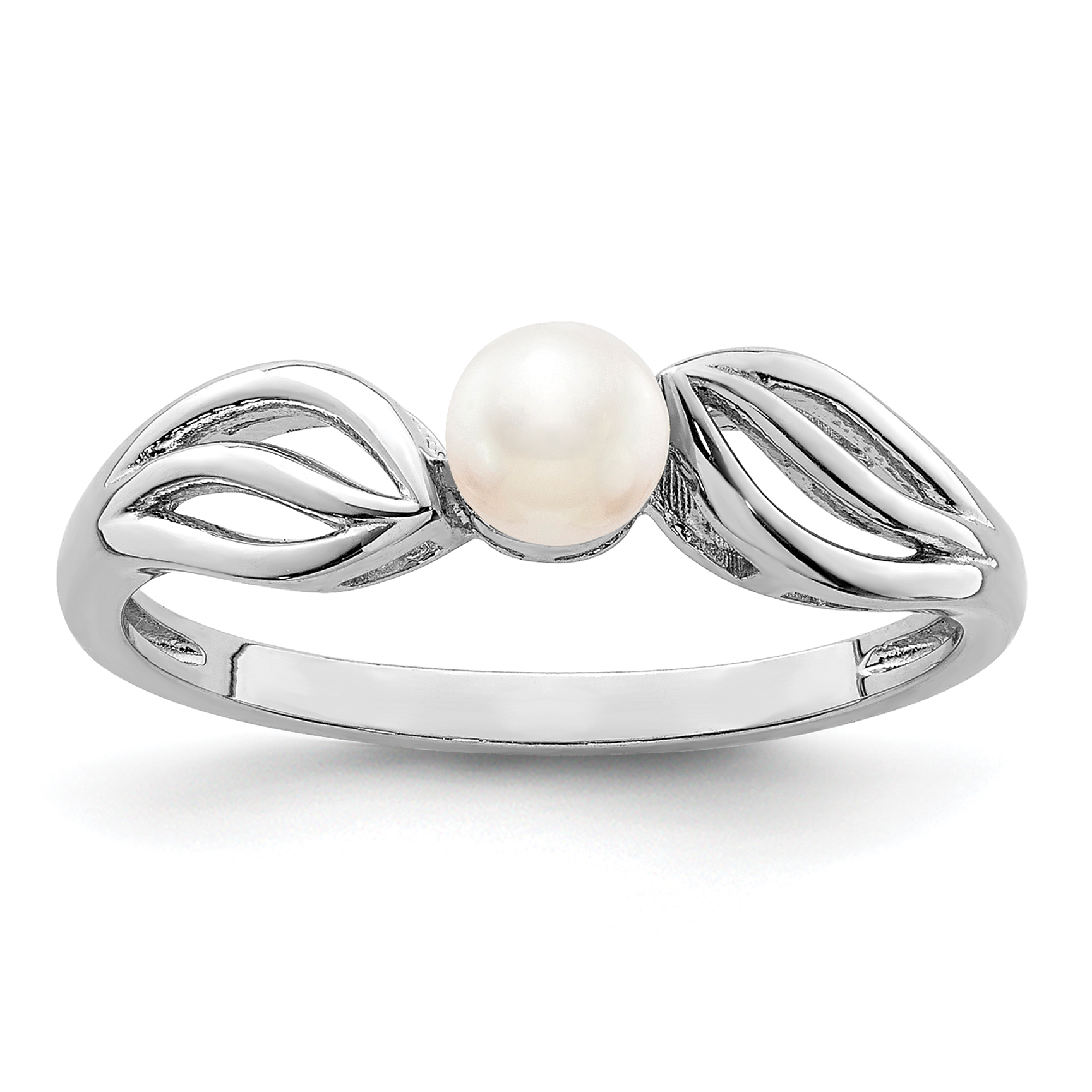 Core Silver Sterling Silver FW Cultured Pearl Ring