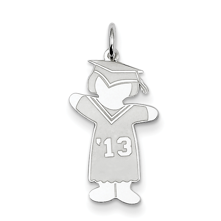 Kids & Cuddles Sterling Silver Class of 2013 Girl Cuddle Charm