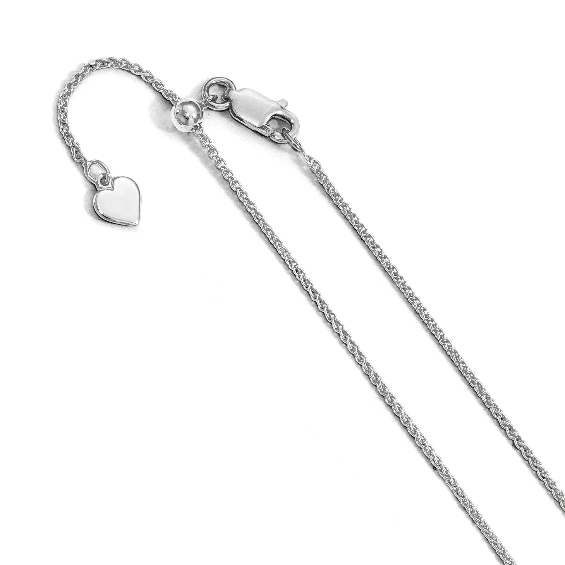 Leslie's Leslies Sterling Silver Adjustable Wheat Chain