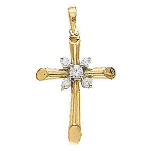 Stu Diamond Cross Pendant