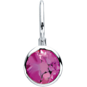 Roulez Collection&Reg;  Sterling Silver October Birthstone 12.5x5.75mm Hook Charm/Pendant