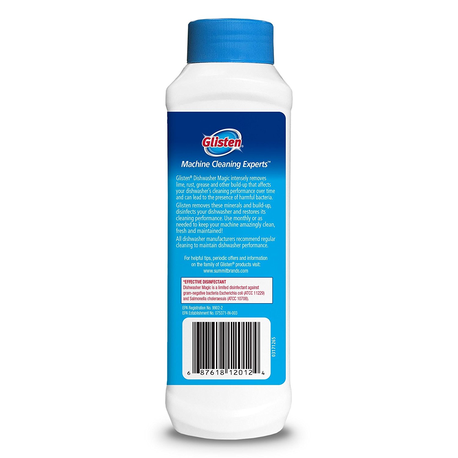 Dm24f Glisten Dishwasher Magic Cleaner And Disinfectant 12 Fl Oz