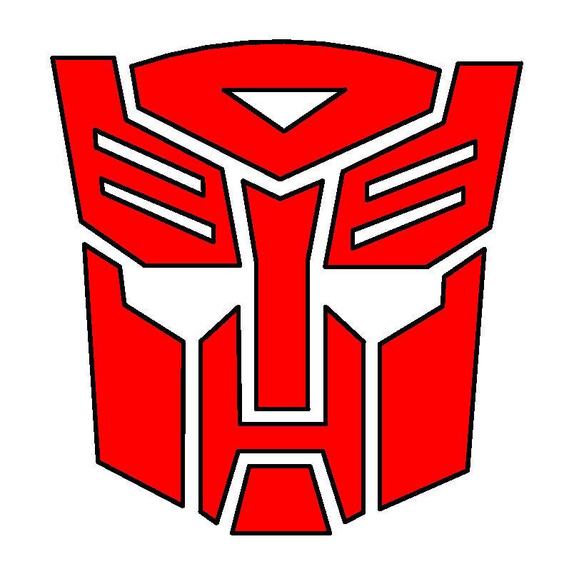 Inox Jewelry Hasbro Transformers Red Autobot Logo Stud Earrings 316L Stainless Steel TFMAER01