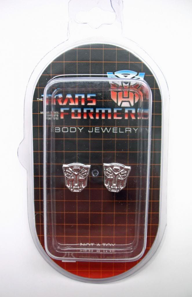 Inox Jewelry Hasbro Transformers Autobot Logo Stud Earrings 316L Stainless Steel TFMAER02