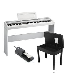 Sp170whitek2 Full Keyboard Package Korg Sp170s Key White Digital Piano With Korg White Stand For The Sp170s Bench Sustain Pedal Sp170whitek2 Full Keyboard Package Korg Sp170s Key White Digital Piano With Korg White Stand For The Sp170s Bench Sustain Pedal
