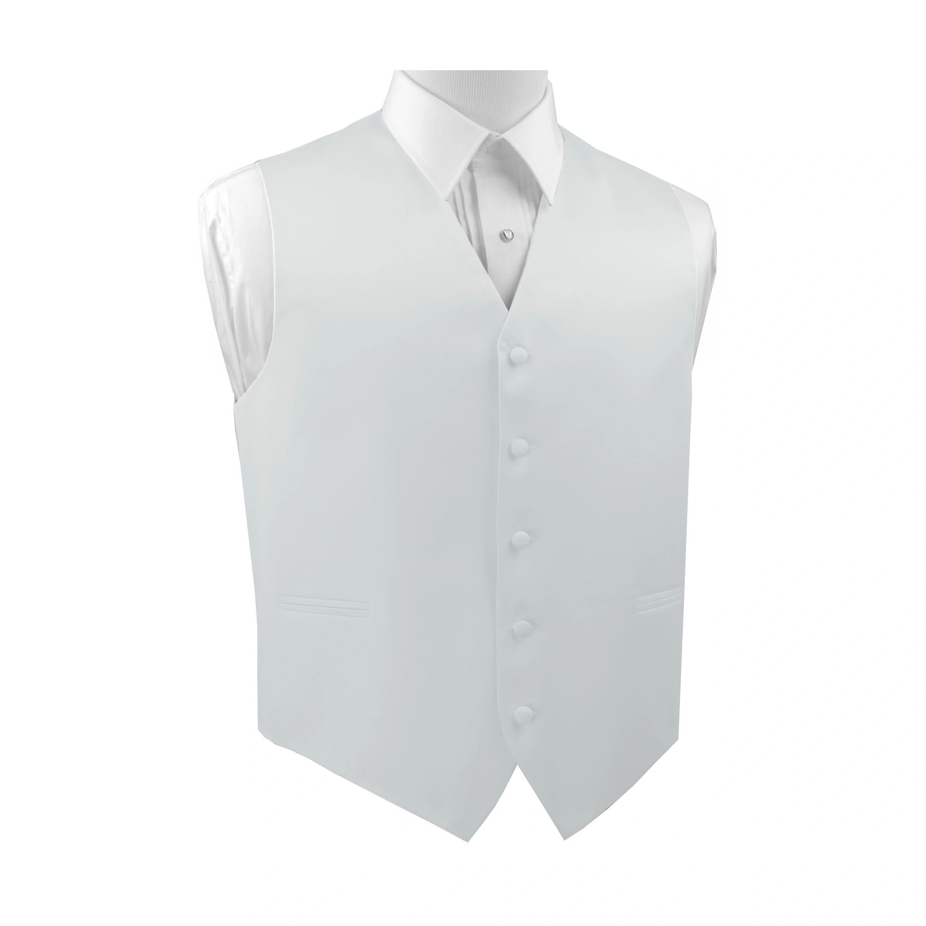 Brand Q Italian Design, Men's Formal Tuxedo Vest, in White