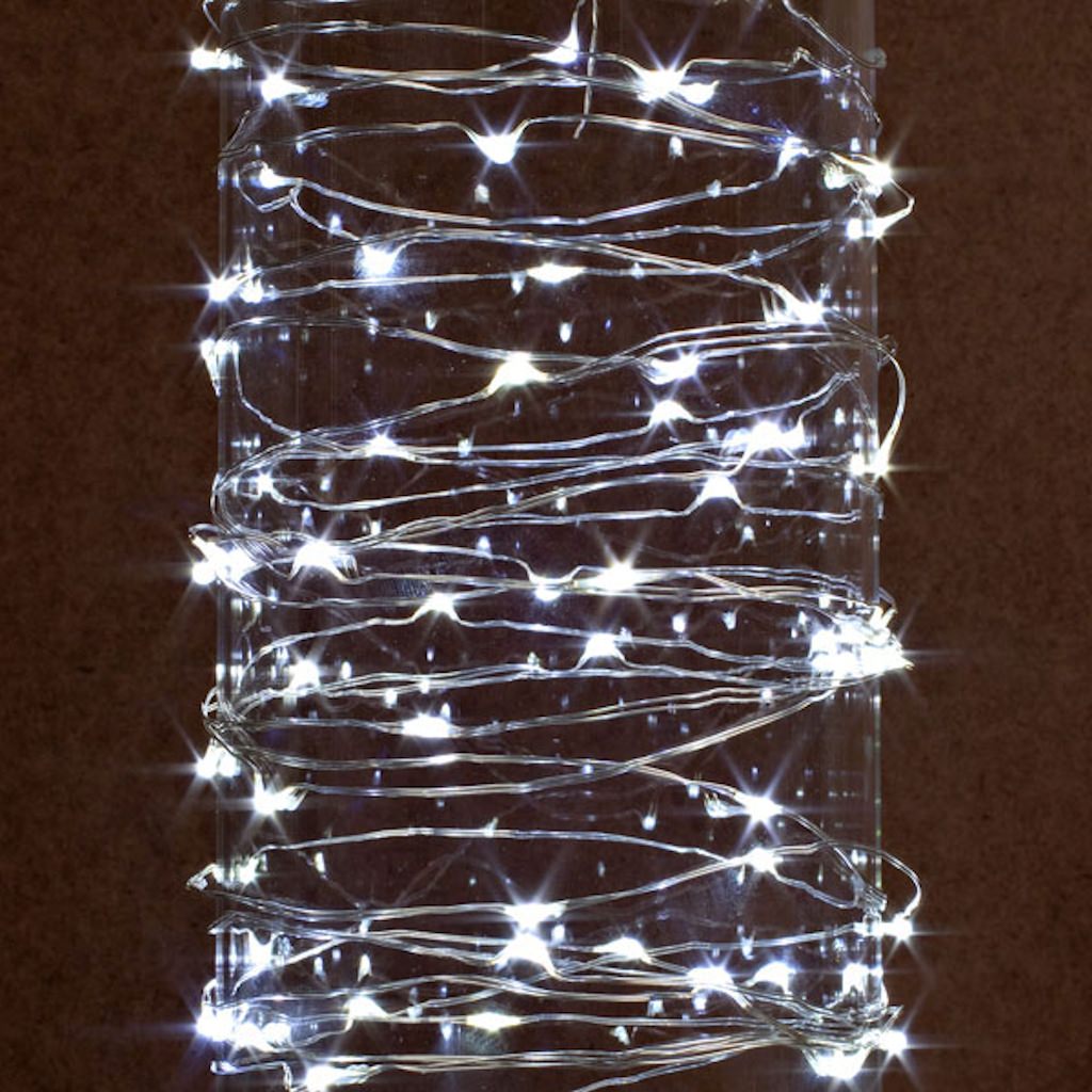 Gerson 38625 60 Light 20 Silver Wire Cool White Battery Operated Gerson 38625 60 Light 20 Silver Wire Cool White Battery Operated Outdoor Led Micro Miniature Christmas String Set With