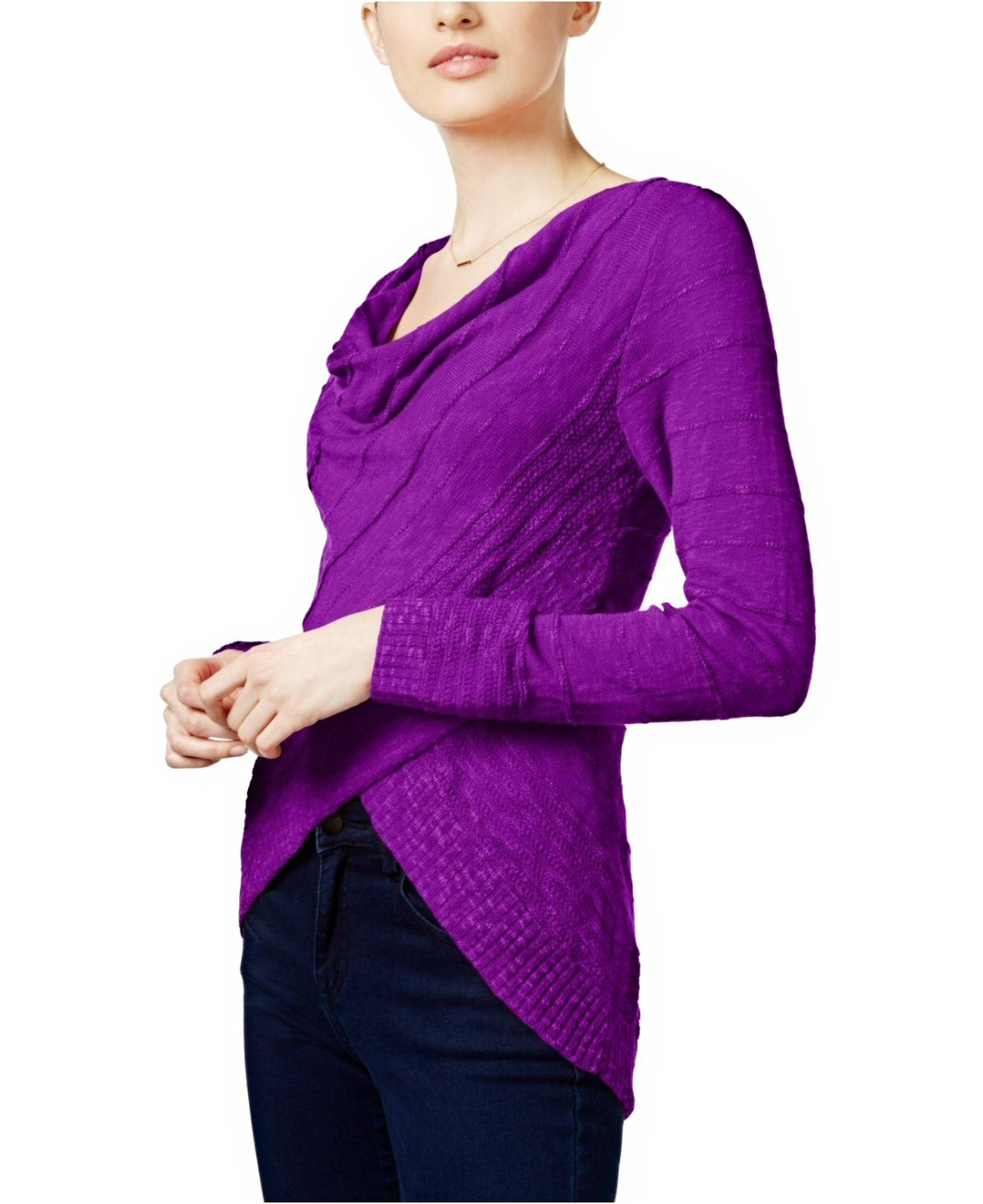 International Concepts Draped Crossover Top