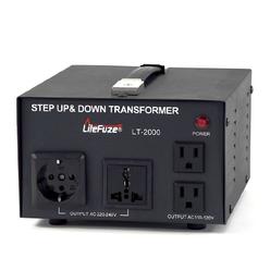 120v To 220v Converter Litefuze Lt 2000 Watt Voltage Converter Transformer Step Up Down 110v