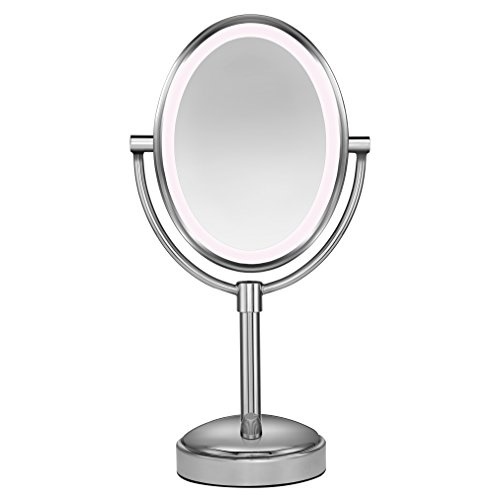 10x Makeup Mirror Lighted Hardwired Conair Oval Shaped Led Double Sided Lighted Makeup Mirror 1x 10x Magnification