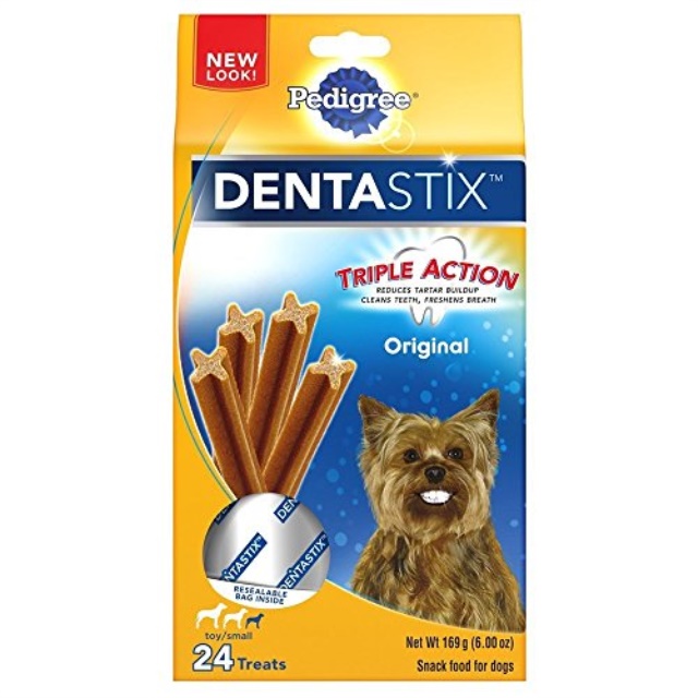Pedigree Dentastix 24 Mini Treats Small/Toy Dogs Pack of 2 6oz Packaging May Vary
