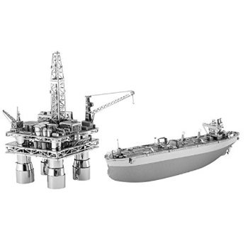 Fascinations Toys Gifts Metal Earth Off S Oil Rig Fascinations Toys Gifts Metal Earth Off S Oil Rig And Tanker Gift Box Set Model Kit