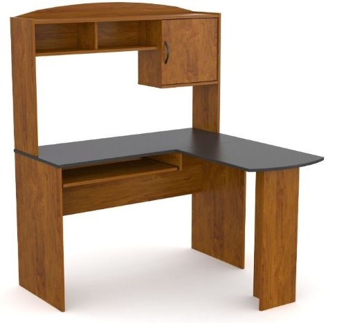 Ameriwood L Shaped Desk With Hutch Black Alder