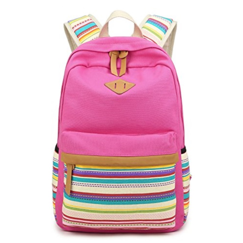 Hikker Link Cute Backpack For S Canvas Middle School Laptop Hikker Link Cute Backpack For S Canvas Middle School Laptop Book Bag Kids Rucksack Rose