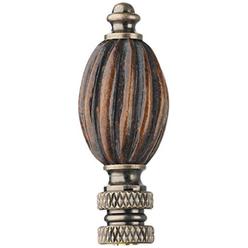 Lamp Shades Sears Universal Lighting And Decor Walnut Finish Fluted Wood Finial