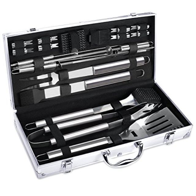 Adib071ypwlt3 Fylina Bbq Grilling Set 21piece Upgraded Stainless Adib071ypwlt3 Fylina Bbq Grilling Set 21piece Upgraded Stainless Steel Utensils Barbecue Tools Grill Accessories With Aluminum Storage Case Pe