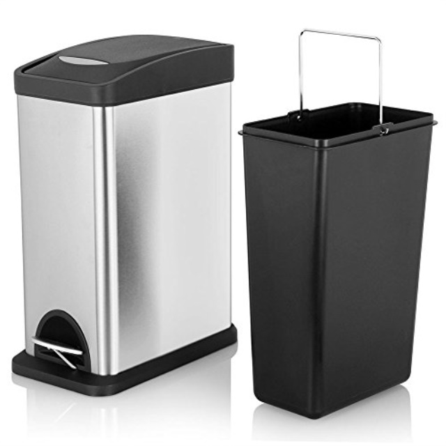 Small Plastic Trash Cans With Lids Hlux Stainless Steel Garbage Can Fortune Candy Small Rectangular Step Trash With Lid And