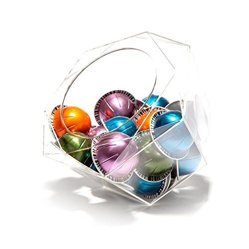 Verre Collection Nespresso Vertuoline Hexagon Plexiglass Capsule Pod Holder Clear Dispenser Storage Solution For Machines And Keurig Verre Collection Nespresso Vertuoline Hexagon Plexiglass Capsule Pod Holder Clear Dispenser Storage Solution For Machines And Keurig