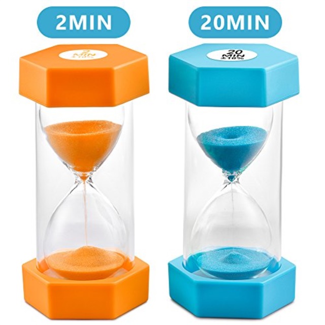 sand timer vagreez hourglass sand timer 2 minutes 20 minutes timer