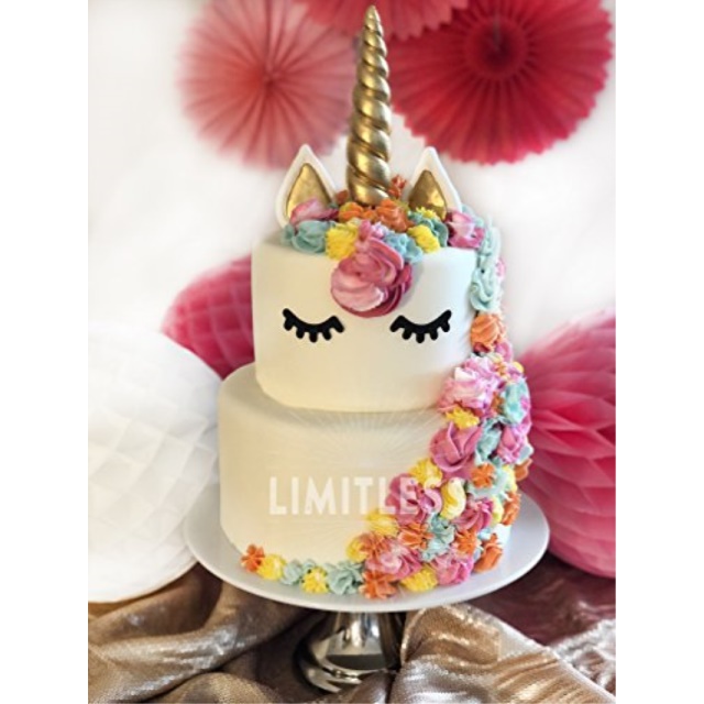 Limitless LIMITLESS Unicorn Cake Topper Handmade 5 Piece Limitless LIMITLESS Unicorn Cake Topper Handmade 5 Piece
