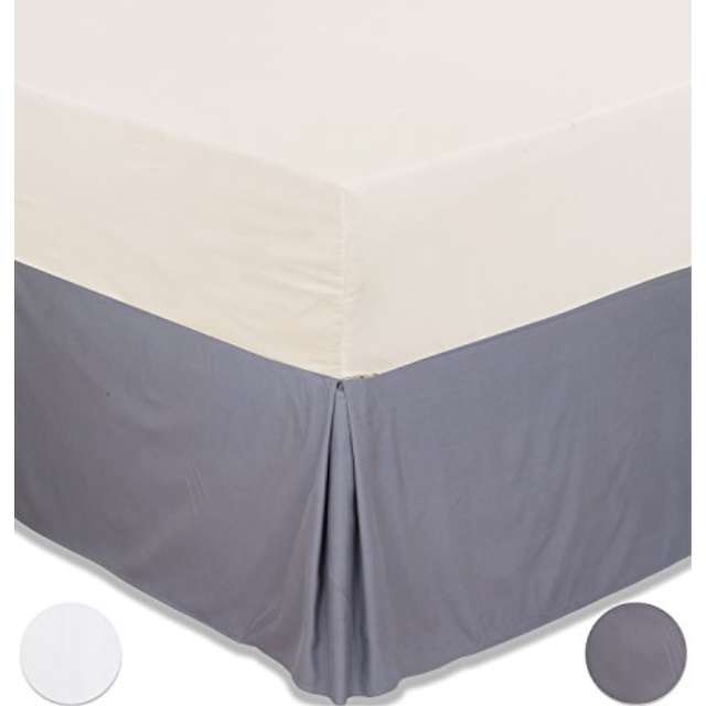 King Bedskirt 21 Drop Excellent Deals Bed Skirt King Grey Brushed Microfiber Quadruple Pleated Dust Ruffle 14 5