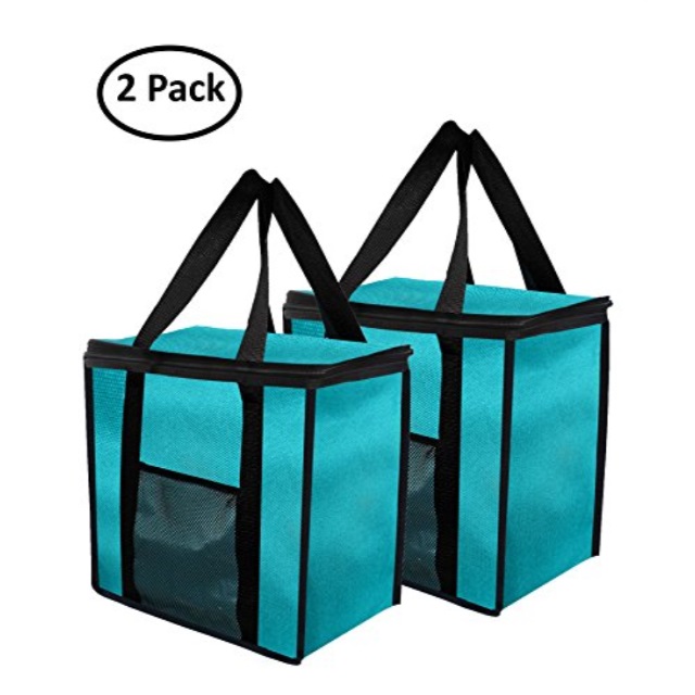 earthwise insulated reusable grocery bag extra large collapsible