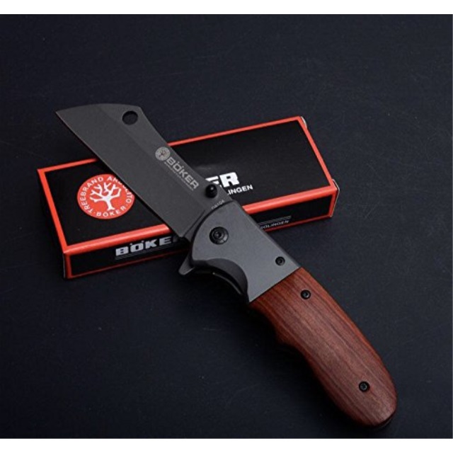 bker knife camping emt pocket folding hunting gutting fishing knife