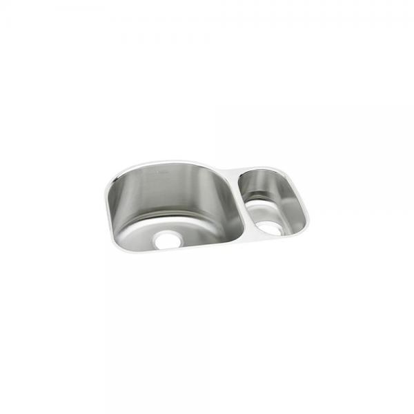 Elkay Lustertone Eluh272010r Offset 70 30 Double Bowl