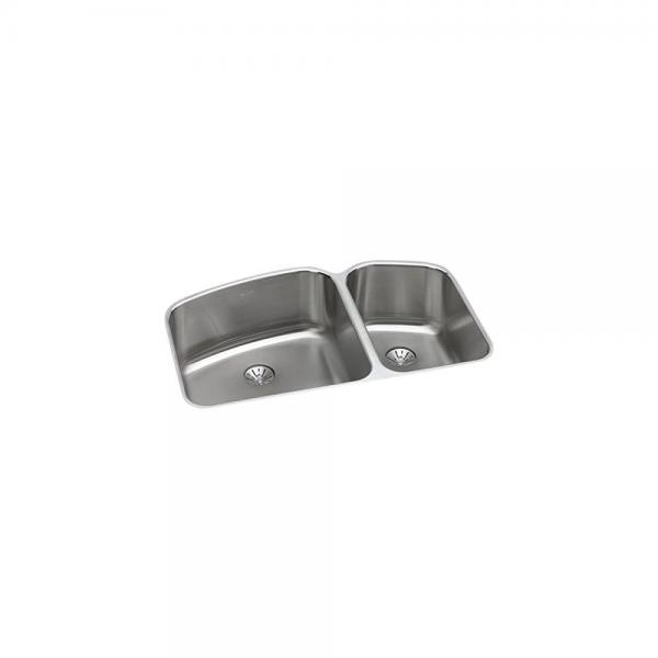 Elkay Ertone Eluh31229rpd 60 40 Double Bowl Undermount Stainless Elkay Ertone Eluh31229rpd 60 40 Double Bowl Undermount Stainless Steel Kitchen Sink With Perfect Drain