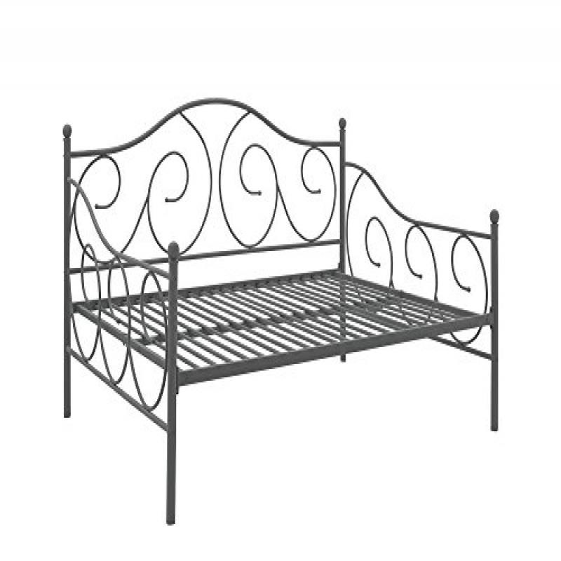 Dorel Dhp Victoria Full Size Metal Daybed Pewter