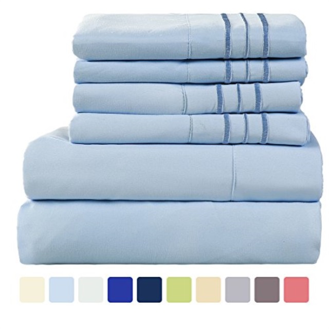Warm Harbor Microfiber Sheet Set Super Soft 1800 Thread Count Deep Warm Harbor Microfiber Sheet Set Super Soft 1800 Thread Count Deep Pocket Bed Sheets Wrinkle Fade Stain Resistant Hypoallergen