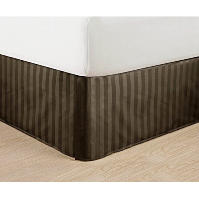 Bed Skirts Dust Ruffles And Bedskirts Sears Elegant Comfort Luxurious Egyptian Quality Weave Stripe Bed Skirt Pleated Tailored 14 Drop All Sizes