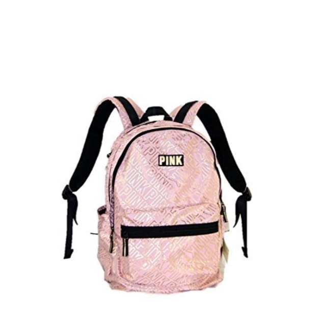 Victoria S Secret Victorias Pink Campus Backpack Co Gold Victoria S Secret Victorias Pink Campus Backpack Co Gold School Bag Book New