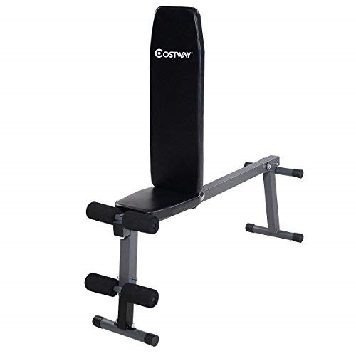Goplus Folding Sit Up Ab Bench Fly Press Gym Adjustable Incline