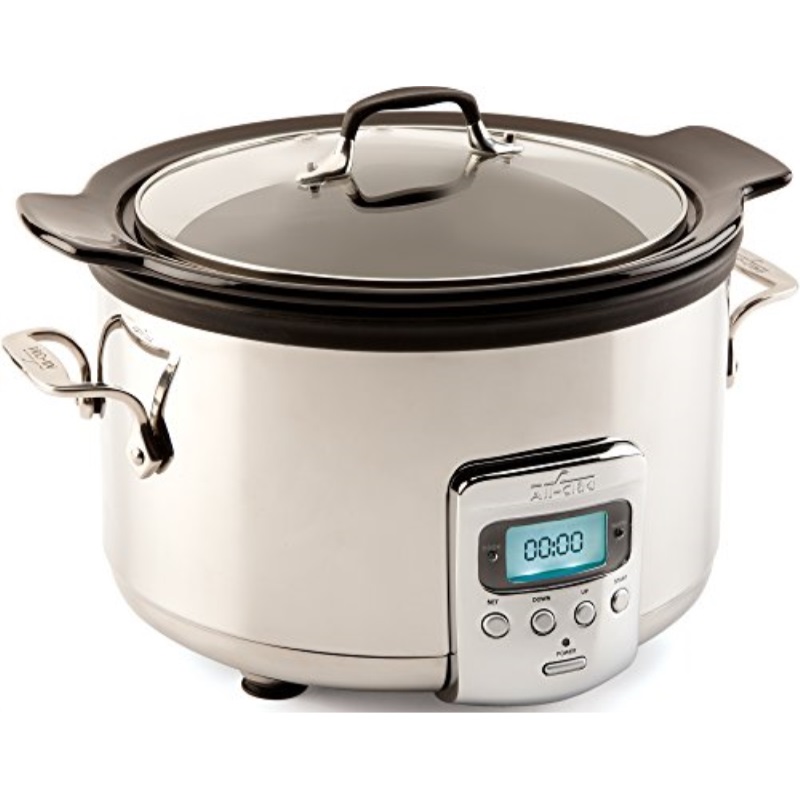 All Clad Replacement Ceramic Insert For Slow Cooker All Clad Allclad Sd710851 Slow Cooker With Black Ceramic Insert And Gl Lid 4quart