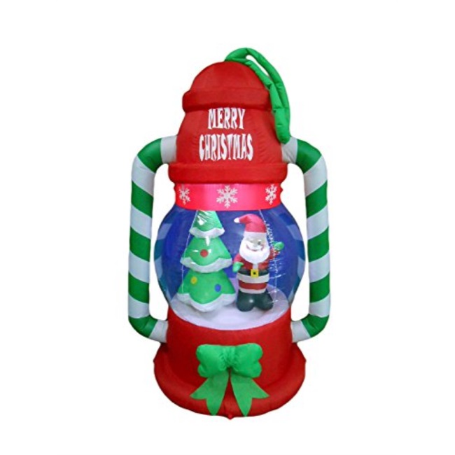 bzb goods 6 foot tall christmas inflatable lantern with santa tree and led yard decoration - Santa Sleigh Outdoor Christmas Decorations bzb goods 6 foot tall christmas inflatable lantern with santa tree and led yard decoration - Santa Sleigh Outdoor Christmas Decorations