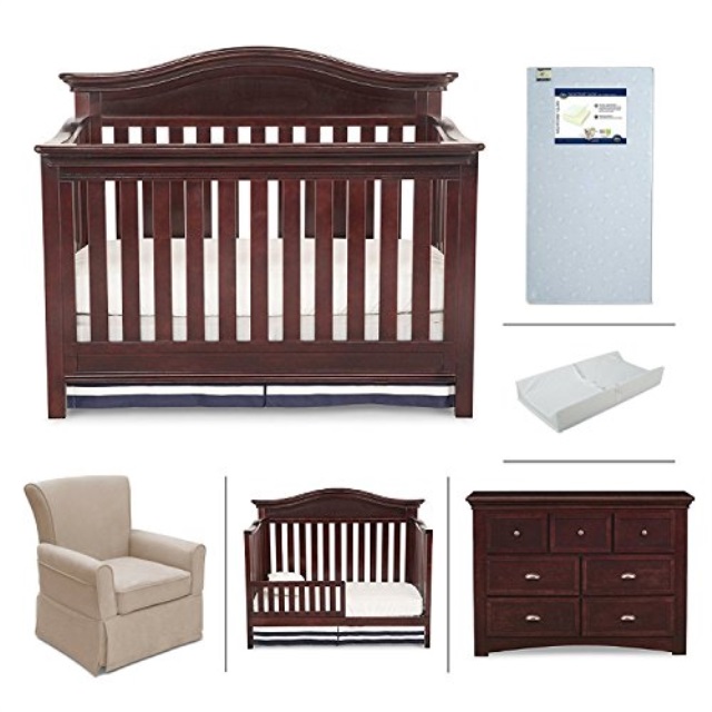 Delta Children Nursery Furniture Set With Convertible Crib Delta Children Nursery Furniture Set With Convertible Crib Mattress Glider Dresser Changing Pad And Daybedtoddler Guardrail By Simmons