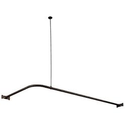 Bronze Curved Shower Rod