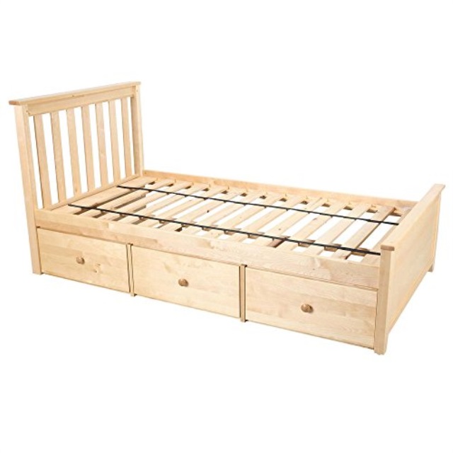 Solid Wood Twin Storage Bed Plank And Beam Solid Wood Platform Bed Storage Drawers Twin Natural