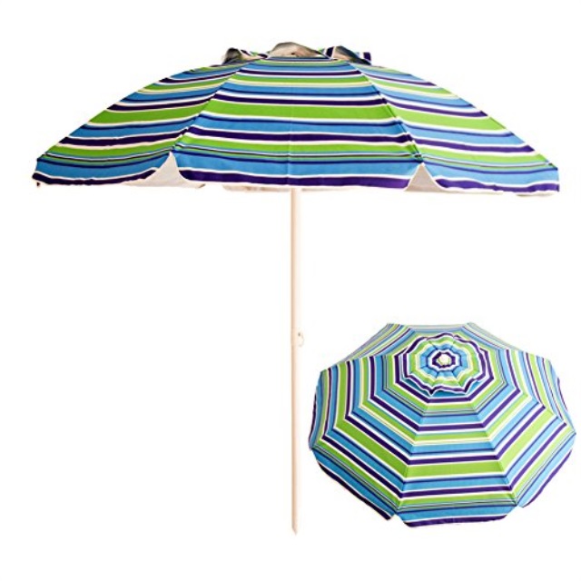 Portable Beach Umbrella Ichoice 7ft Portable Beach Umbrella Sun Shade Shelter 8 Ribs Wpush On Tilt Adjustment And Carry