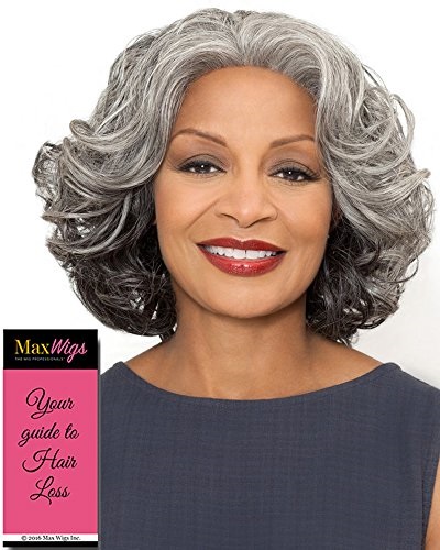 Esther Wig Color 4 Medium Dark Brown Foxy Silver Shoulder Length Wavy Synthetic Lace Front African American Women S Stitched W