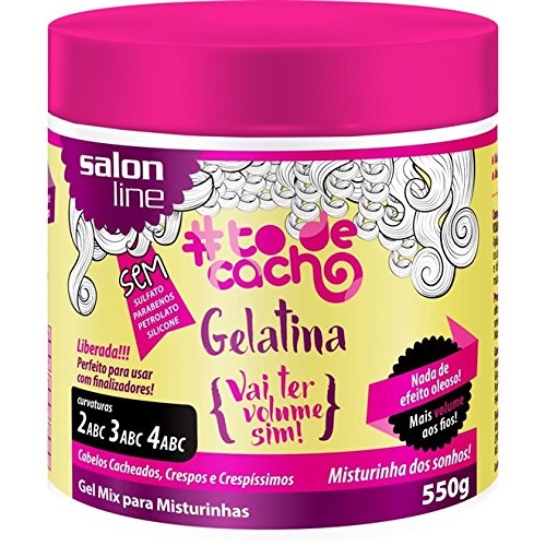 Linha Tratamento Todecacho Salon Line Gelatina Vai Ter Volume Sim 550 Gr Salon Line Treatment Curls Collection Vol